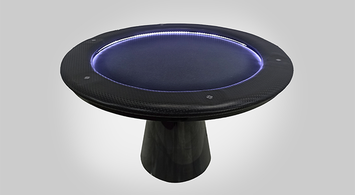 Mesa de Carteado Redonda com Carregador de Indução - R9